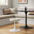 Lippa Vegan Leather Round Stool-108574832