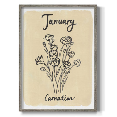 Birth Month I Framed Print - Solid Wood