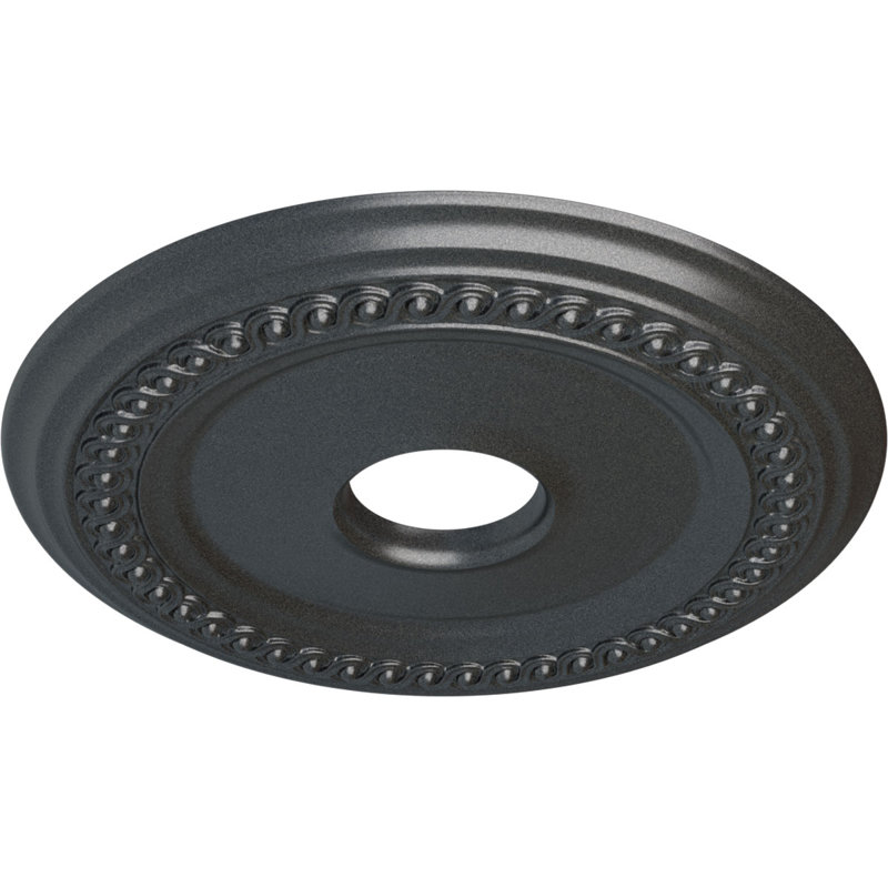 Médaillon de plafond classique H 18 5/8 po x l 18 5/8 po x P 1 1/8 po, Étain