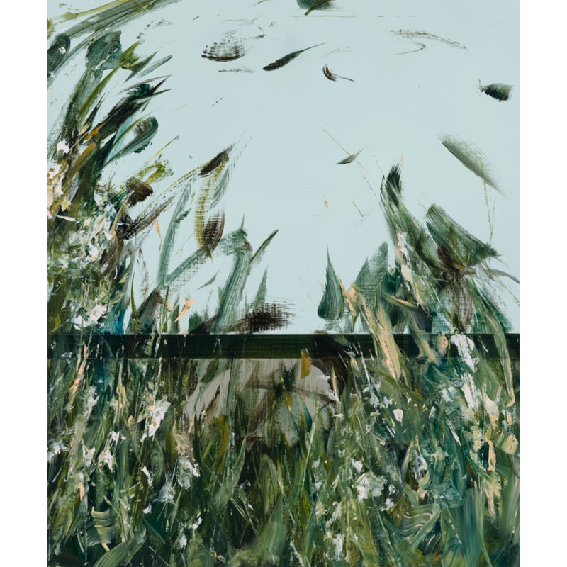 West Wind Moves Print by Frenz, Lesley, Maple Floater Framed, 28'' H x 24'' W