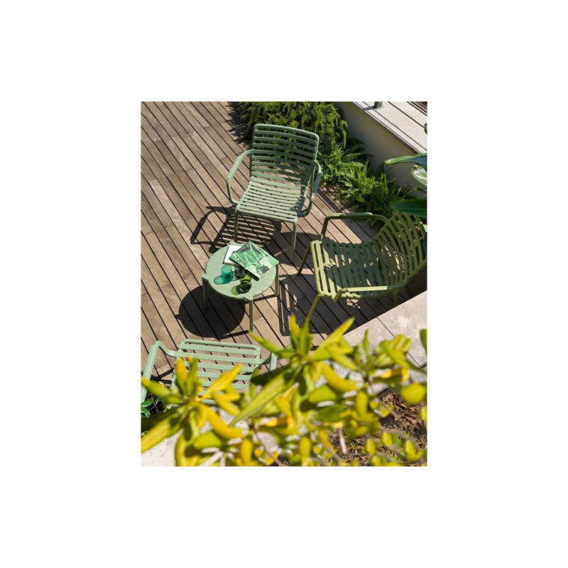 Doga Outdoor Round Bistro Table, Mint