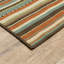 Tapis rayé vert intérieur / extérieur Brendel-99304932