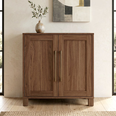Armoire d'appoint rectangulaire de 28 po de large en noyer satiné Chabot