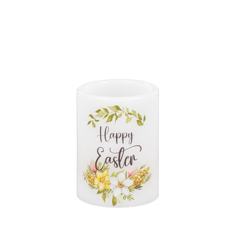Ensemble de 3 bougies en cire de Pâques DEL