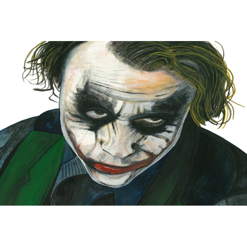 «The Joker» par Damon Crook - impression, H 8 po x l 10 po x P 1,5 po, Toile tendue