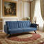 72" Velvet Convertible Sofa Bed With Cup Holders, Tufted Folding Futon Sleeper Couch, 3 Seater For Small Spaces, 72" L X 34.6" D X 31" H-1320529498