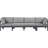 Kylis 120'' Wide Aluminum Patio Sofa with Cushions-61209871-61189579