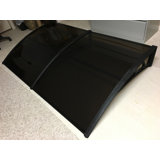 Auvent de porte convexe l 72 po x P 48 po