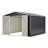 Outdoor Storage Shed 10X10 FT, Utility Metal Tool Storage With Lockable Doors And Updated Frame Structure, Large Metal Garden Shed-118091686-118091688