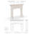 Marlboro Cast Stone Fireplace Surround with Bullnose Hearth-97735103-97745085