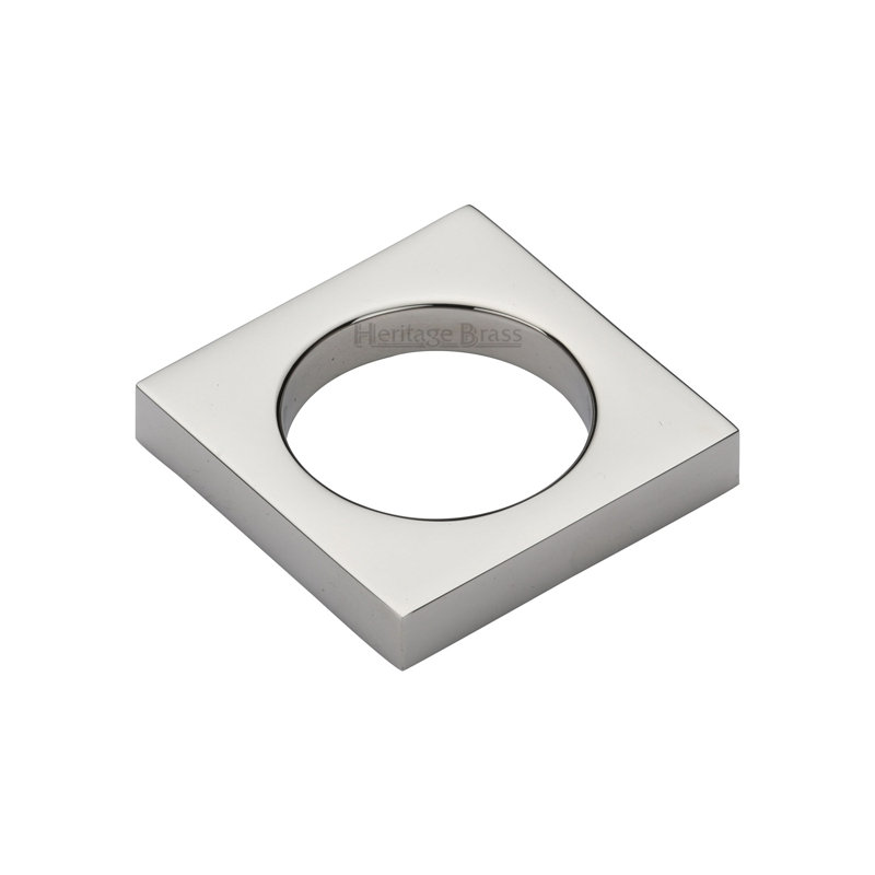 Heritage Brass Heritage Cabinet Knob Mystic Design 40mm, Polished Nickel