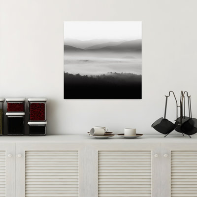 Still Morning Smoky Mountains Abstract Contemporary Landscape Nature Art