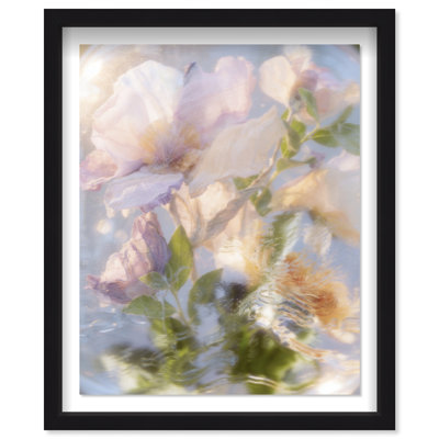 Floral Haze Shadowbox Floral & Botanical Print by Oliver Gal, Black Frame, 16 x 20