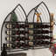 Armoire à vin en forme de voilier, présentoir 2 pièces, armoire à vin autoportante avec rangement pour bouteilles, bar à spiritueux et à vin, cuisine, salle à manger