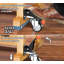 Ensemble de 4 roulettes rouges pour plan de travail, roulettes robustes avec frein avec fonction de levage et d'abaissement, roulettes rétractables à dégagement rapide pour établi, tables, charge 660LBS