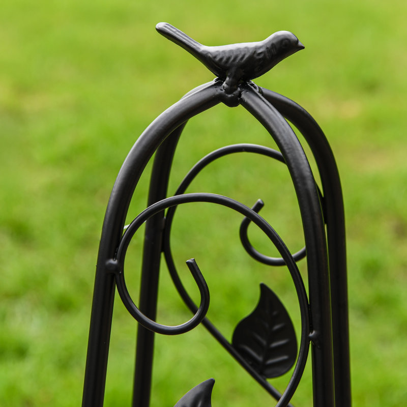 Adino 91.5cm H x 26cm W Iron Obelisk Trellis