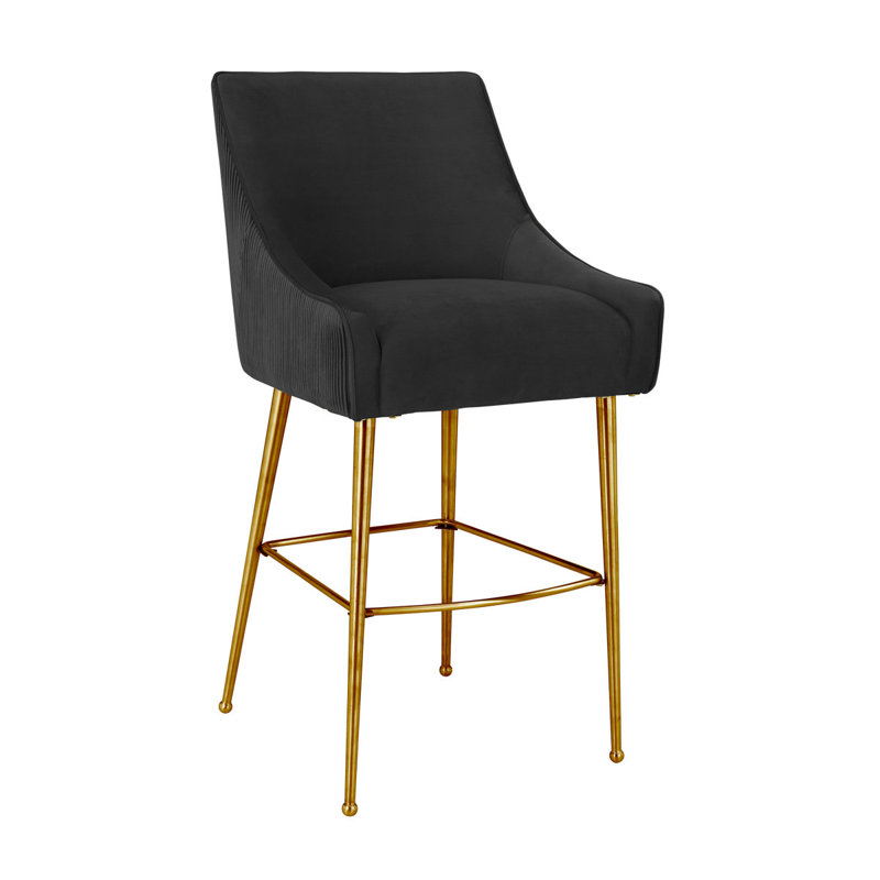 Tabouret de bar et de comptoir Simmon, Tabouret de comptoir (siège d'une hauteur de 24,4, Noir