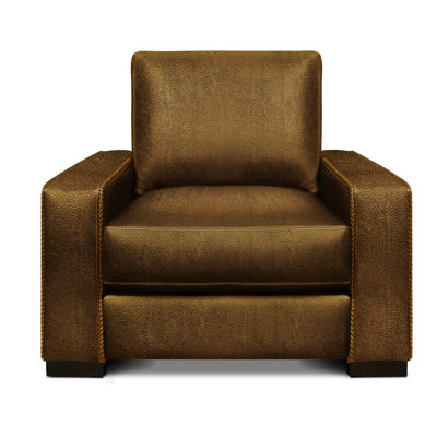 Fauteuil club en cuir véritable Urban Cowboy