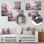 Évolution des formes en marbre rose V - décoration murale géométrique moderne en métal-1158187987