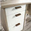 Bureau de direction avec grand bureau, finition brune