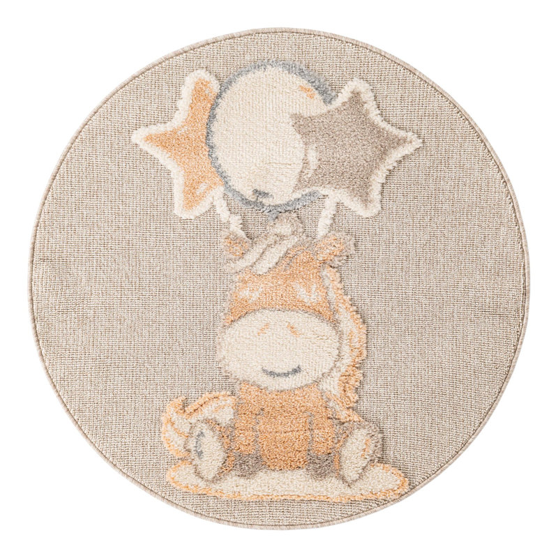 Unique Loom Clement Whimsy Kids Rug, Round 3'1"
