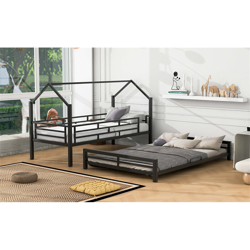 Structure de lit moderne avec tête de lit pour la chambre à coucher, offrant polyvalence, sécurité, confort et facilité d'assemblage