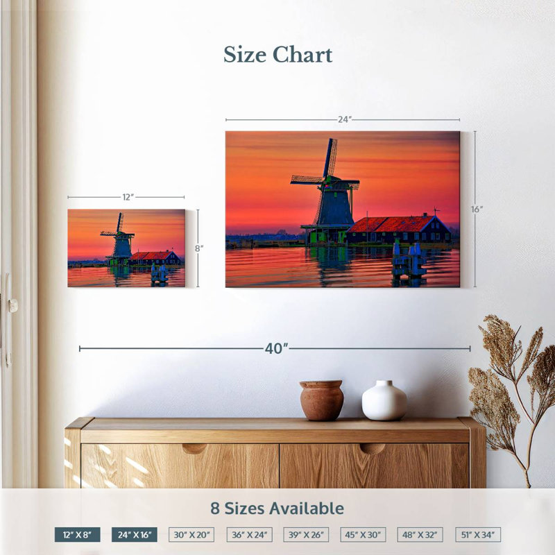 Moulin à vent Alvord, H 8 po x l 12 po