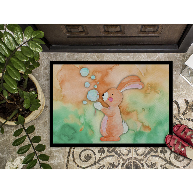 Beulah Non-Slip Outdoor Doormat, Rectangle 1'6 x 2'3"