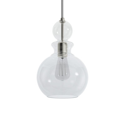 Theron Single Light Glass Dimmable Pendant