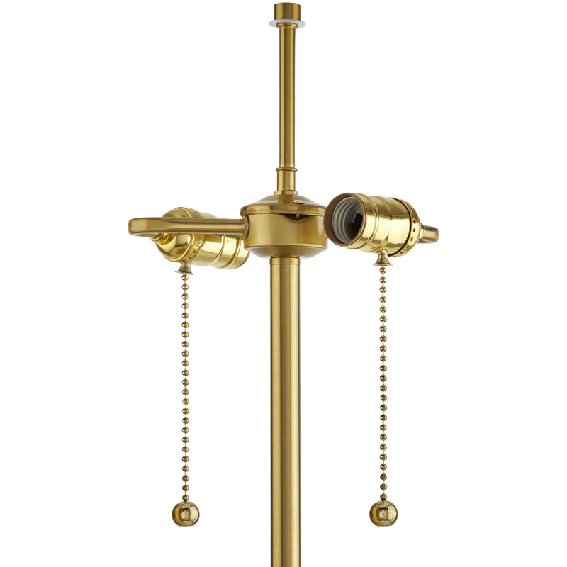 Gold Steel Table Lamp with Pull Chain Switch