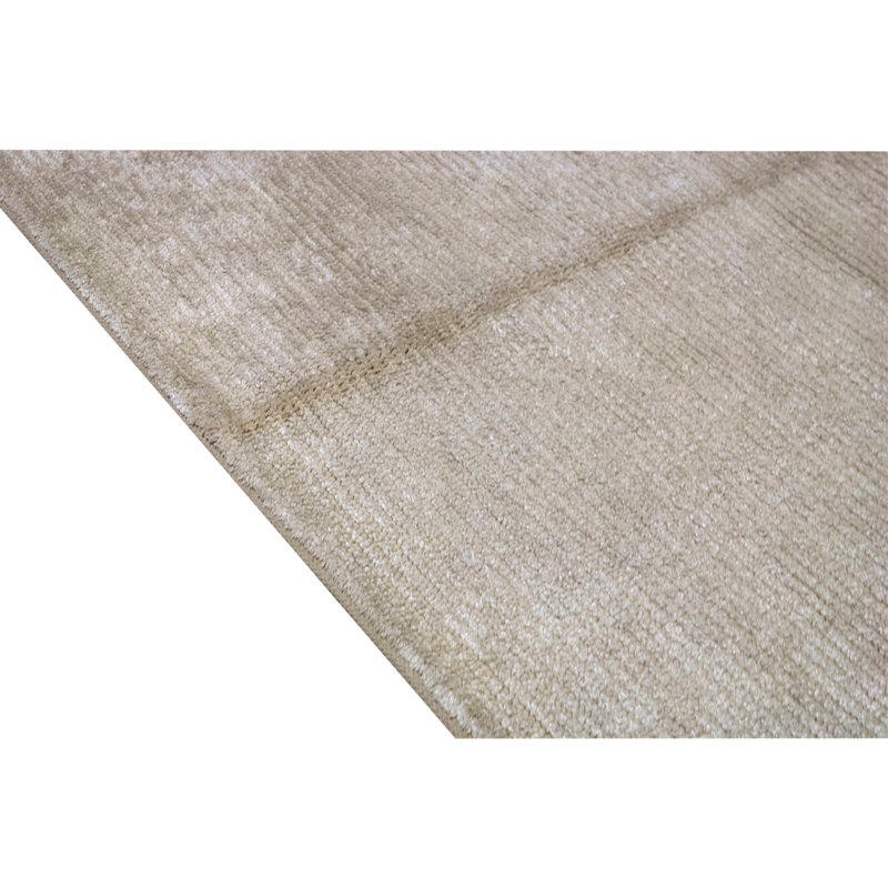 Hand Knotted Area Rug in Beige