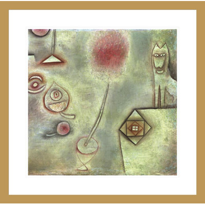 «Still Life with Animal Statuette» par Paul Klee, impression giclée encadrée