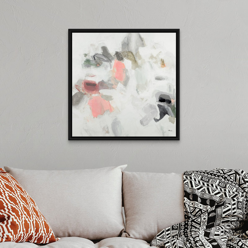 Reproduction d’art sur toile « Conundrums II » par Randy Hibberd, H 32 po x l 32 po x 1,75 po, Cadre flottant noir