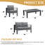 Alturas Standalone Product 4 Piece Sofa Seating Group With Cushions-737622336