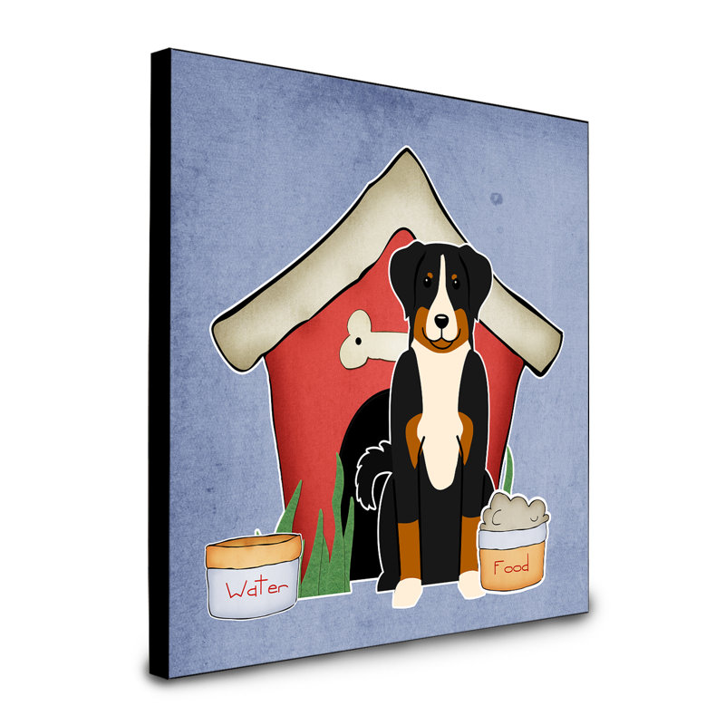 Panneau mural d’art collection dog house Scarvinia, Bouvier de l'Appenzell