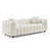 Lavance MINIMORE Modern 89.4'' Square Arms Chesterfield Sofa
