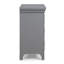 Pheby 3 tiroirs gris avec prise USB 26 po W Table de chevet