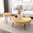 Jamnes Solid Wood Top Nesting Coffee Table