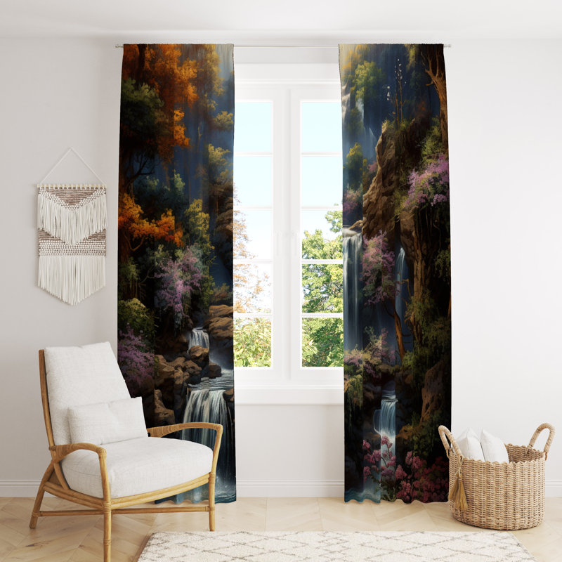 Paire de rideaux obscurcissant en polyester Guiseppe, L 56 po x L 78 po