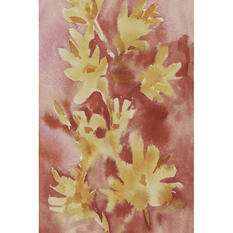 Tazkiya Bleeding Blooms I 1 Piece Wrapped Canvas Wall Art, 91 cm H x 61 cm W
