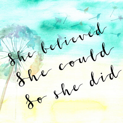 «She Believed She For So She Did II» - reproduction
