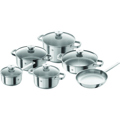 Joy 11 Piece 18/10 Stainless Steel Cookware Set