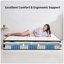 Matelas hybride à ressorts ensachés 12 pouces Oeko-Tex100