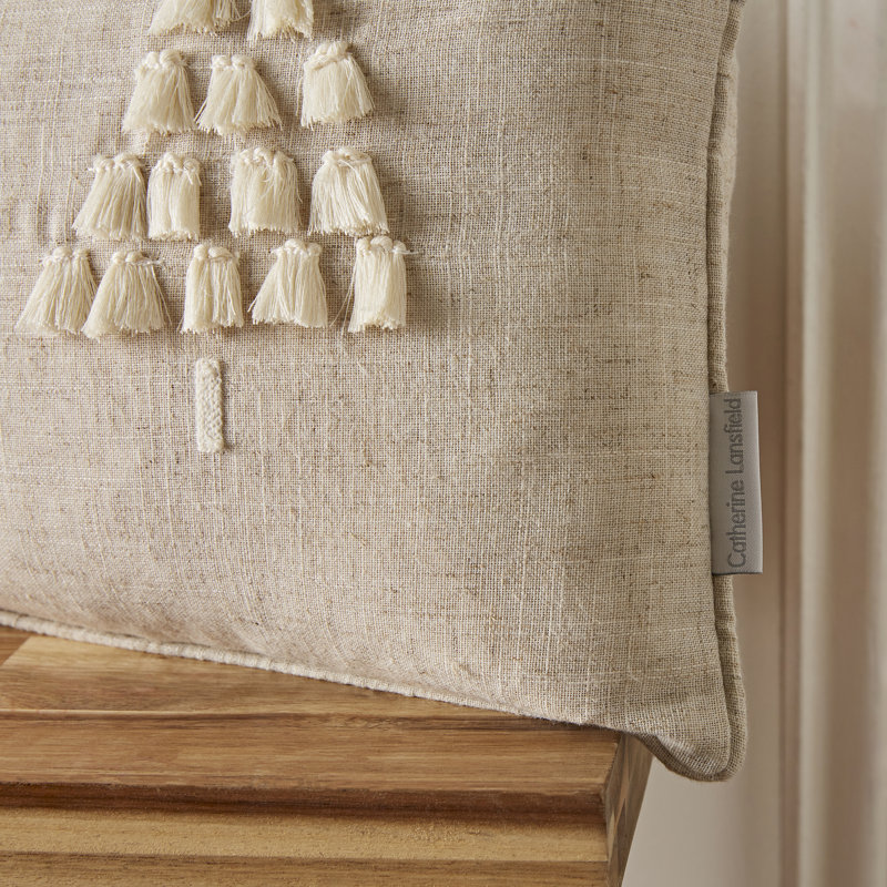 Tufted Christmas Tree Cushion