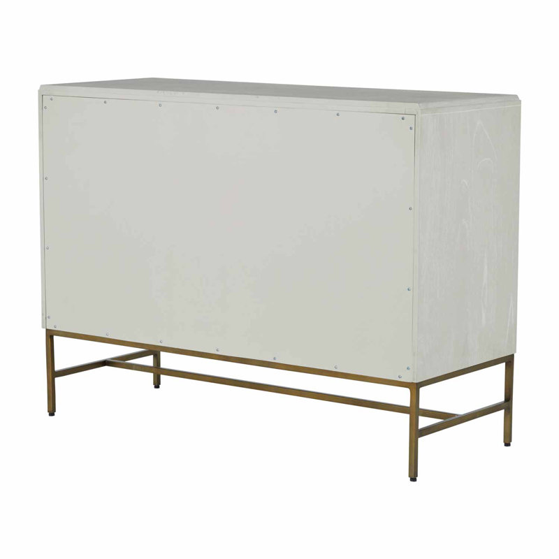 Maya 5 Drawer 44" W Solid Wood Dresser