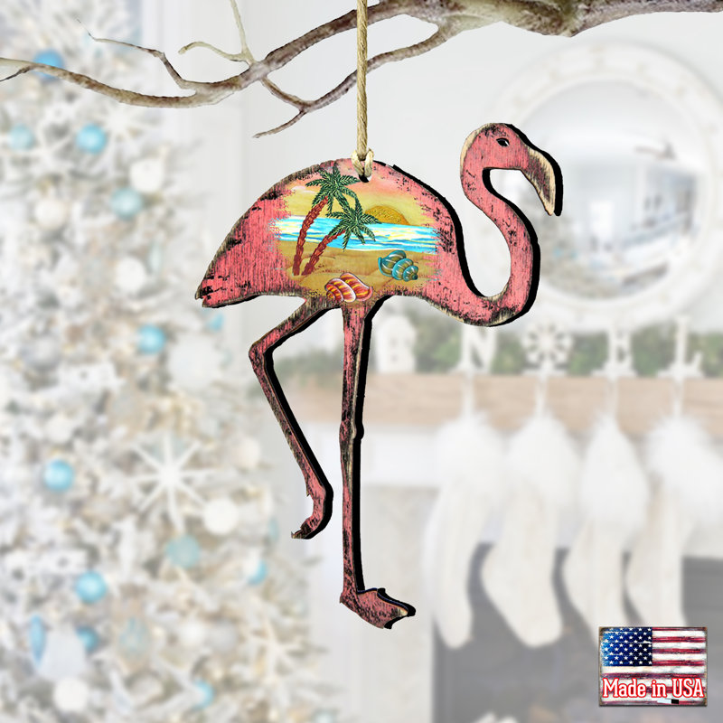 Ornement suspendu Tidaholm Flamingo