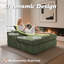 Canapé-lit intérieur rembourré 56 po avec 3 coussins 56 po Corduroy-2068029725