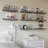 Floating Wall Mounted Shelves Set Of 8, Modern Display Shelves With Lip For Secure Storage, Hanging Book Shelves For Nursery, Bedroom, Bathroom, Kitchen, Living Room Wall Decor-242660767