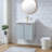 Maari 24'' Light Gray Modern Wall Mounted Bathroom Vanity With Rectangular Ceramic Sink