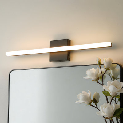 24" LED Bathroom Vanity Light Bar, Adjustable 5 CCT, 24W,Matte Black